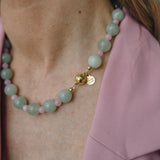 Mira – Edelsteinkette aus Serpentin & Bergjade
