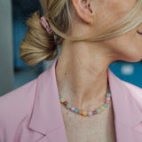 Auréa – Edelsteinkette im Farbmix
